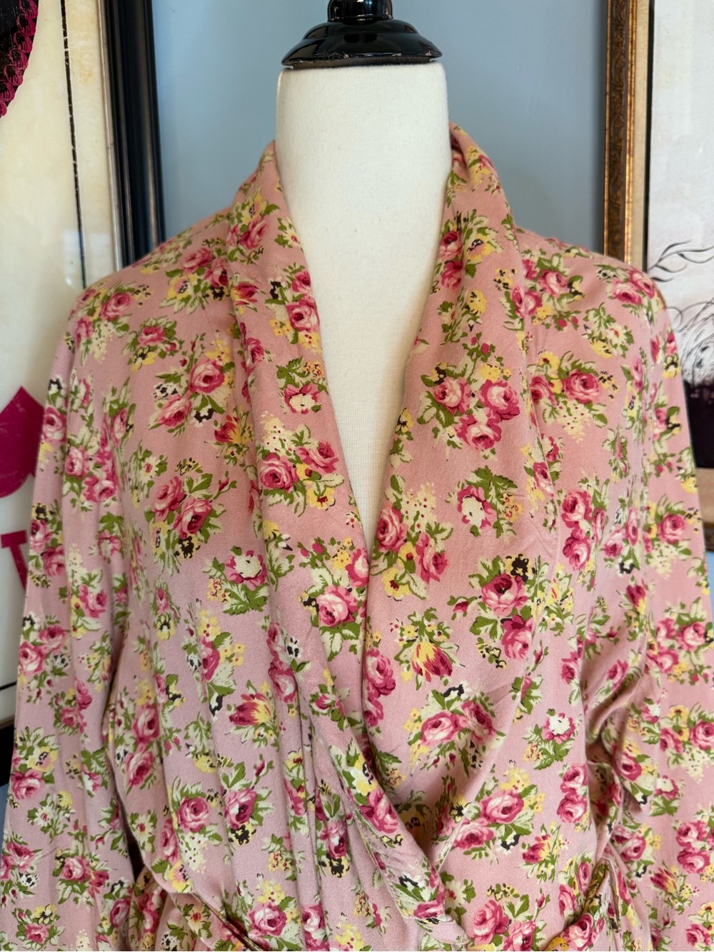 April Cornell Elizabeth's Garden Dressing Gown Sz XXL - Picture 3 of 10